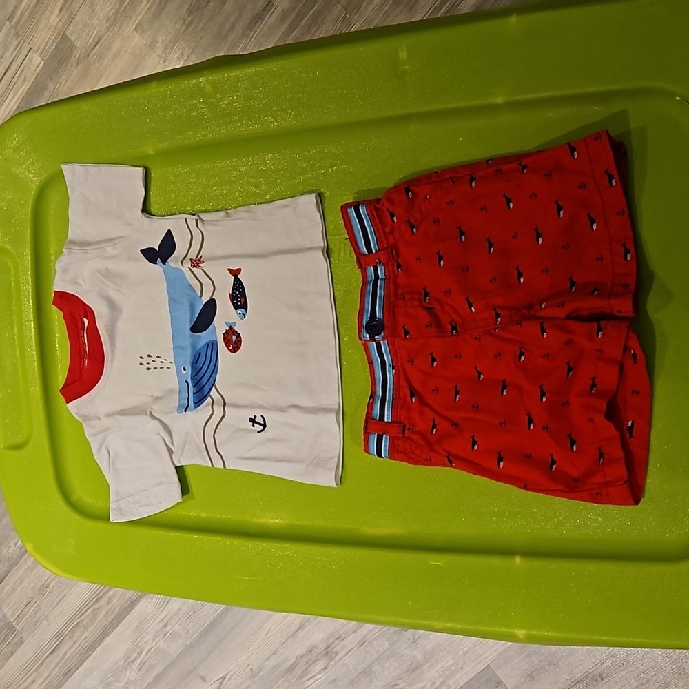 5/25$ Little rebel 2 pieces set for boy size 12 months